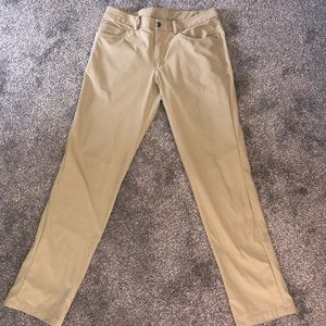 Tan Lululemon ABC Pants 32” Length